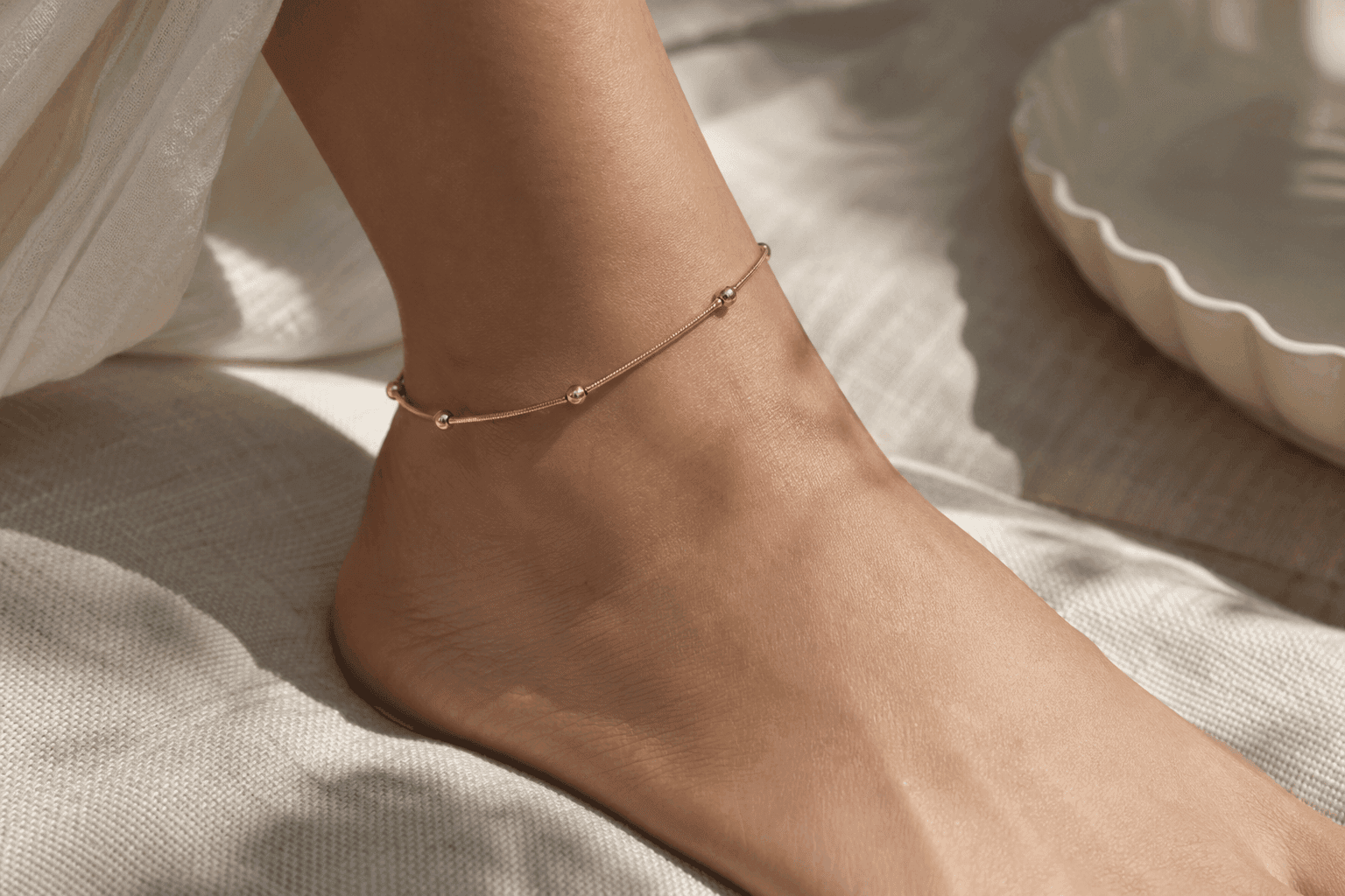 Beaded Chain Anklet — photo 2