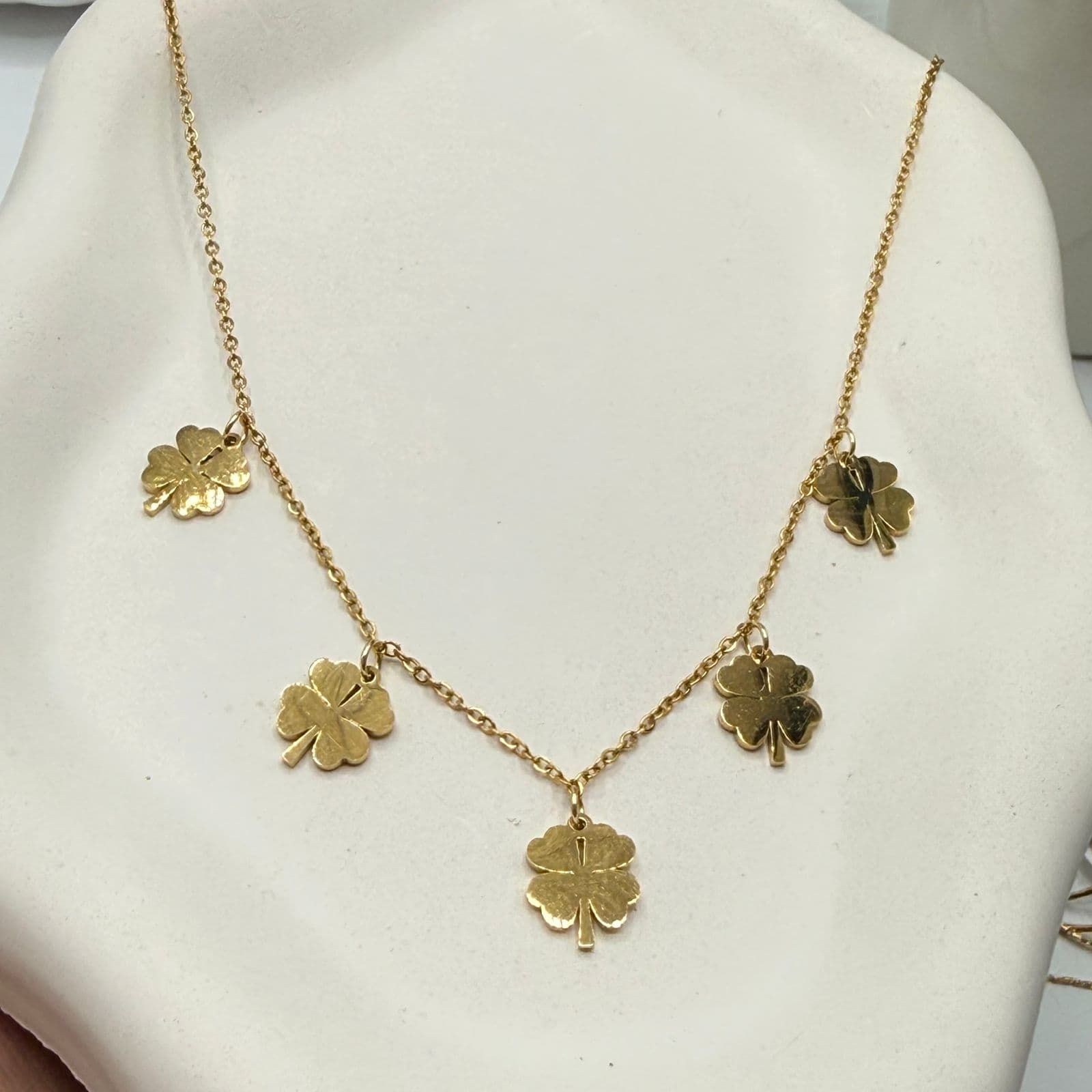 Gold Leaf Charm Necklace